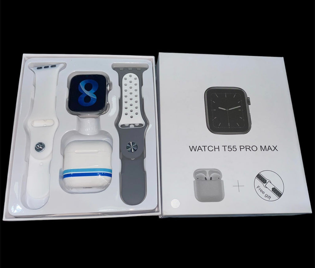 Combo De Reloj Doble Pulso Y Audífonos
