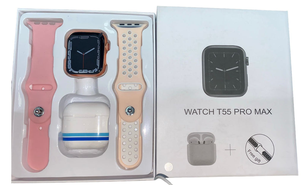 Combo De Reloj Doble Pulso Y Audífonos
