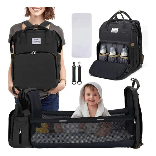 👜 BOLSA 3 EN 1 CON CUNA 🍼 Y PUERTO USB - LANZAMIENTO SIN PRECEDENTES