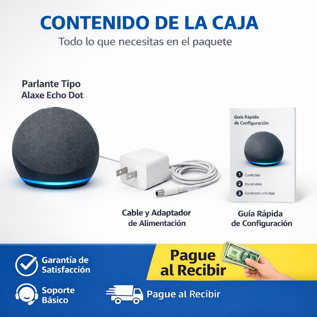 Parlante Tipo Alaxe Echo Dot