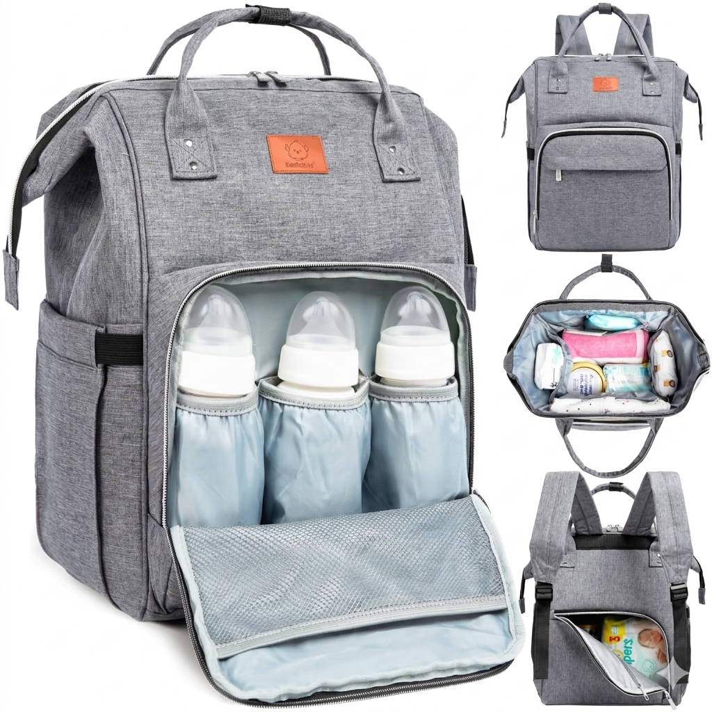 👜 BOLSA 3 EN 1 CON CUNA 🍼 Y PUERTO USB - LANZAMIENTO SIN PRECEDENTES